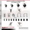 Service Caster 5 Inch 316SS Soft Rubber Swivel Top Plate Caster Set Total Lock Brake SCC SCC-SS316TTL20S514-SRS-4 - alternate 5